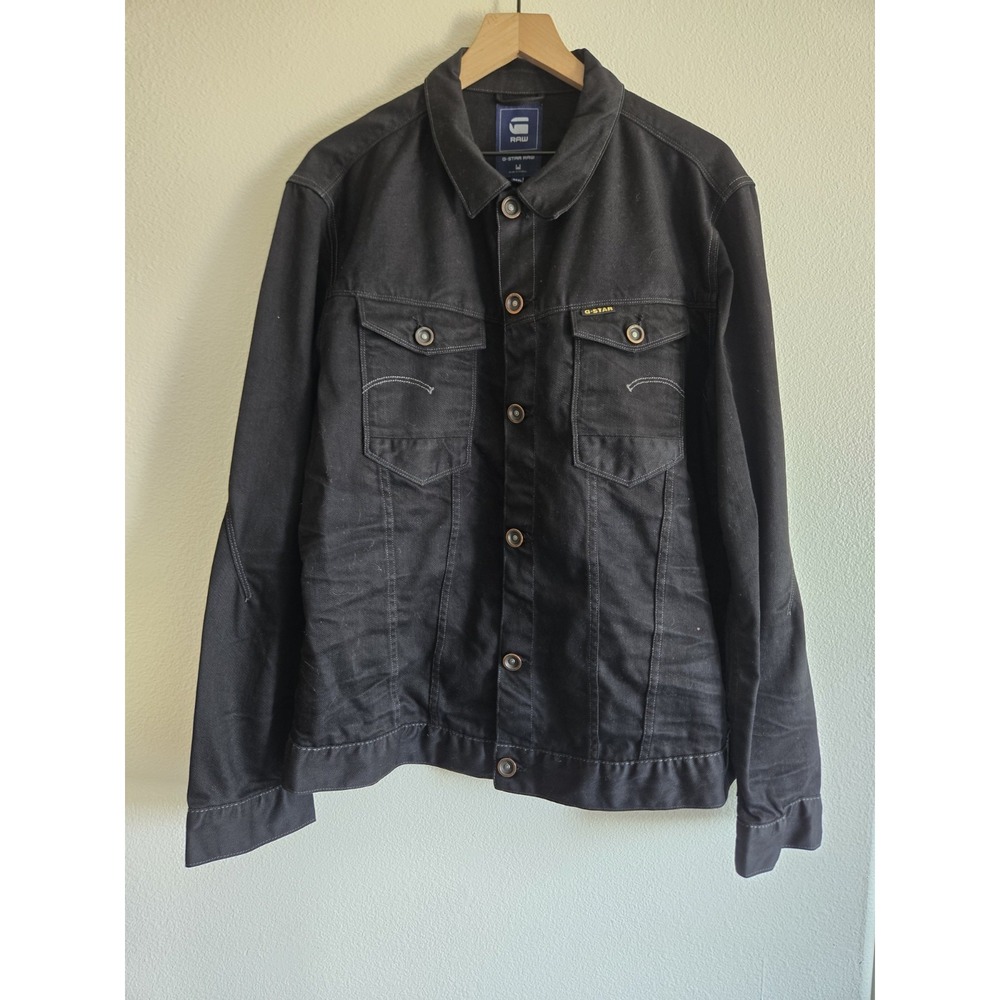G STAR Raw Womens Black Arc 3D Denim Jacket 3XL Moto Utility Grunge Biker Work